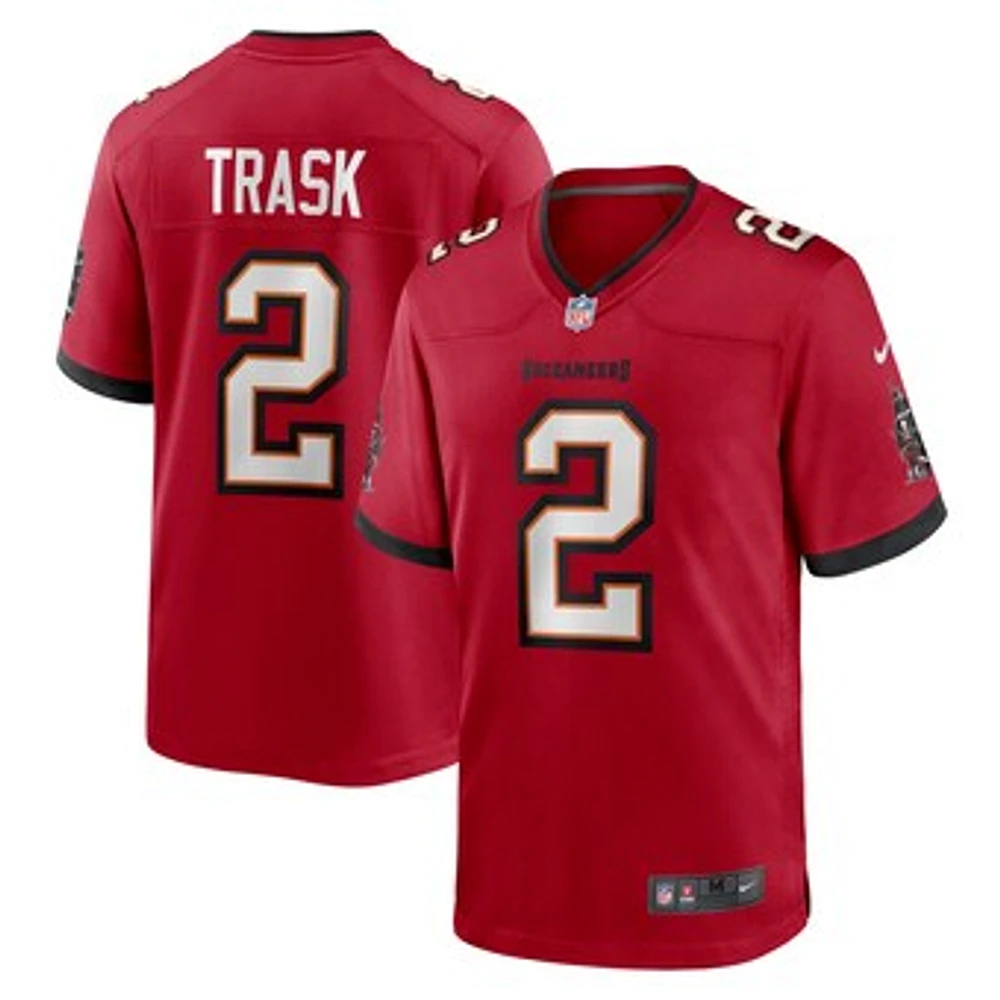 Men's Nike Kyle Trask Red Tampa Bay Buccaneers Game Player Jersey