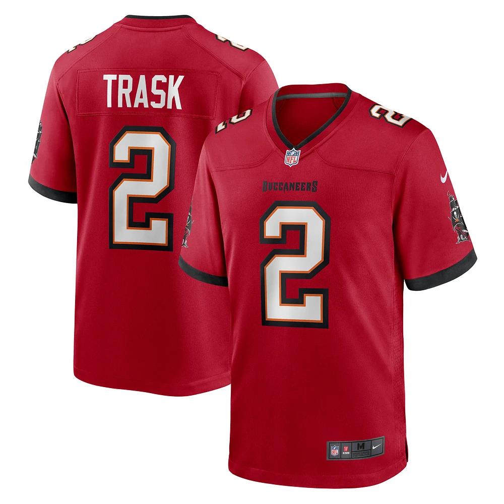 Men's Nike Kyle Trask Red Tampa Bay Buccaneers Game Player Jersey