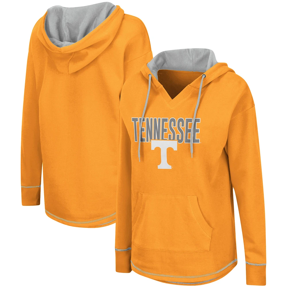 Women's Colosseum Tennessee Orange Volunteers Tunic Pullover Hoodie