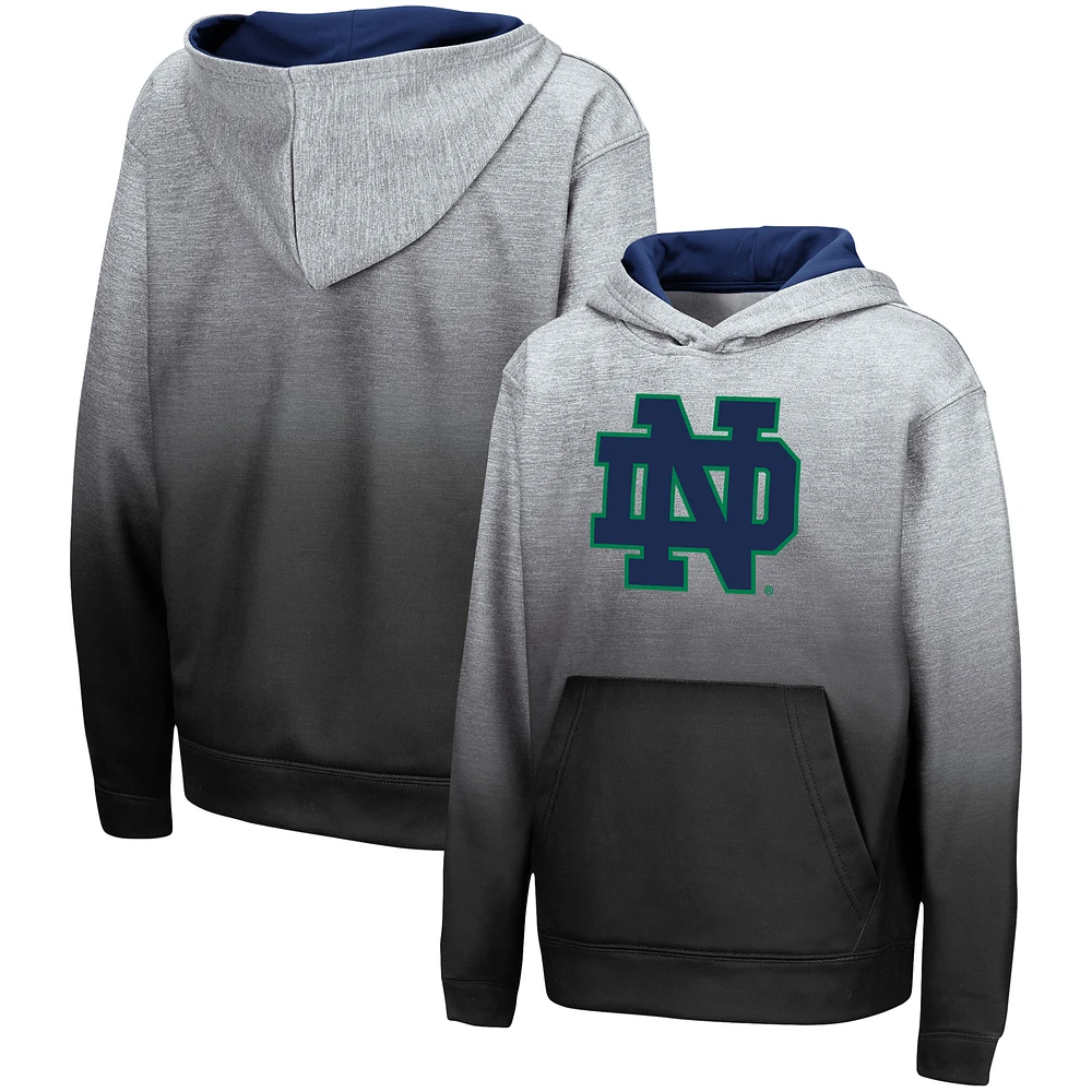 Youth Colosseum Heathered Gray Notre Dame Fighting Irish Sitwell Pullover Hoodie