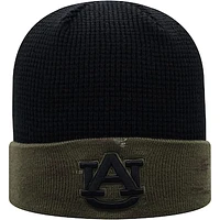 Men's Top of the World Olive/Black Auburn Tigers OHT Military Appreciation Skully Cuffed Knit Hat