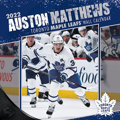 Auston Matthews Toronto Maple Leafs 2022 Player Wall Calendar