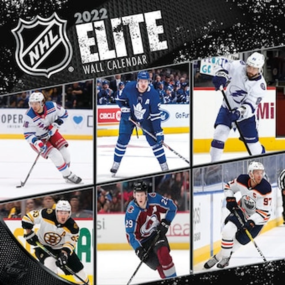 NHL 2022 Elite Wall Calendar