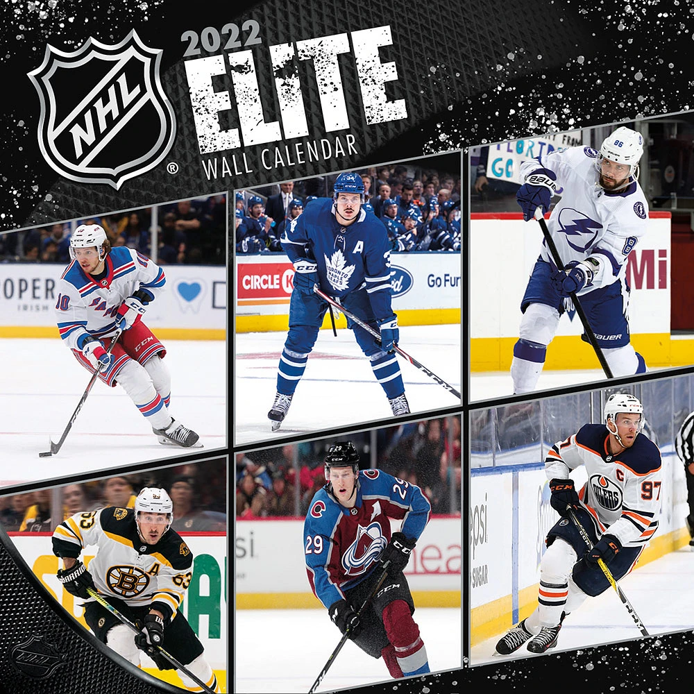 NHL 2022 Elite Wall Calendar