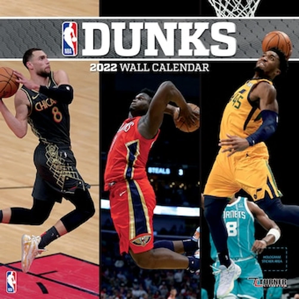 NBA 2022 Dunks Wall Calendar