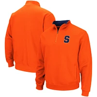 Men's Colosseum Orange Syracuse Tortugas Team Logo Quarter-Zip Jacket