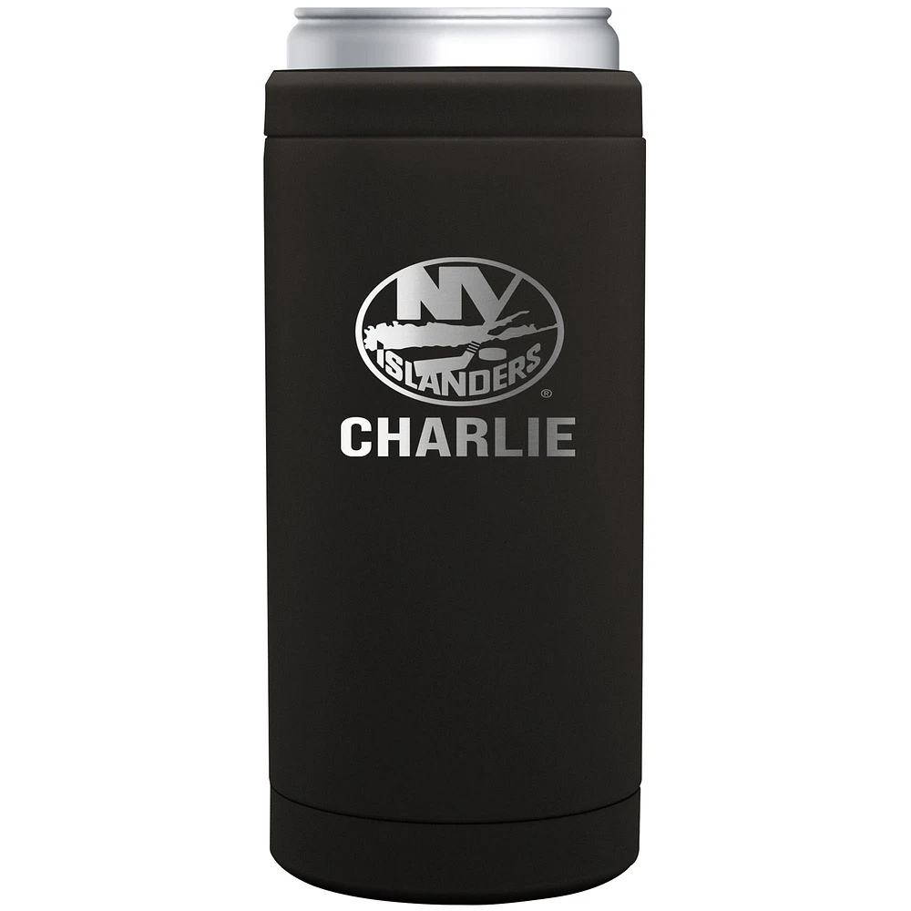 New York Islanders 12oz. Personalized Stainless Steel Slim Can Cooler
