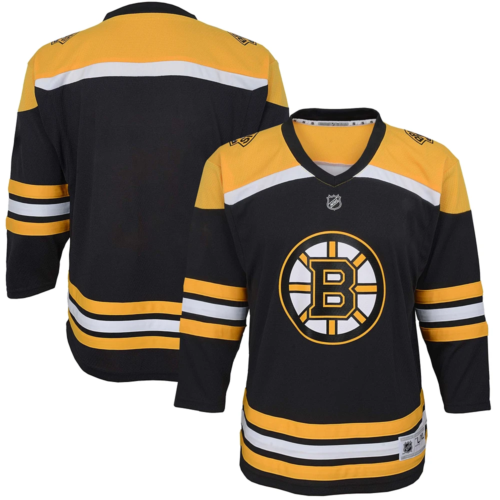 Youth Black Boston Bruins Home Replica Blank Jersey