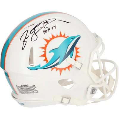 Jason Taylor Miami Dolphins Autographed Riddell Speed Authentic Helmet with "HOF 17" Inscription