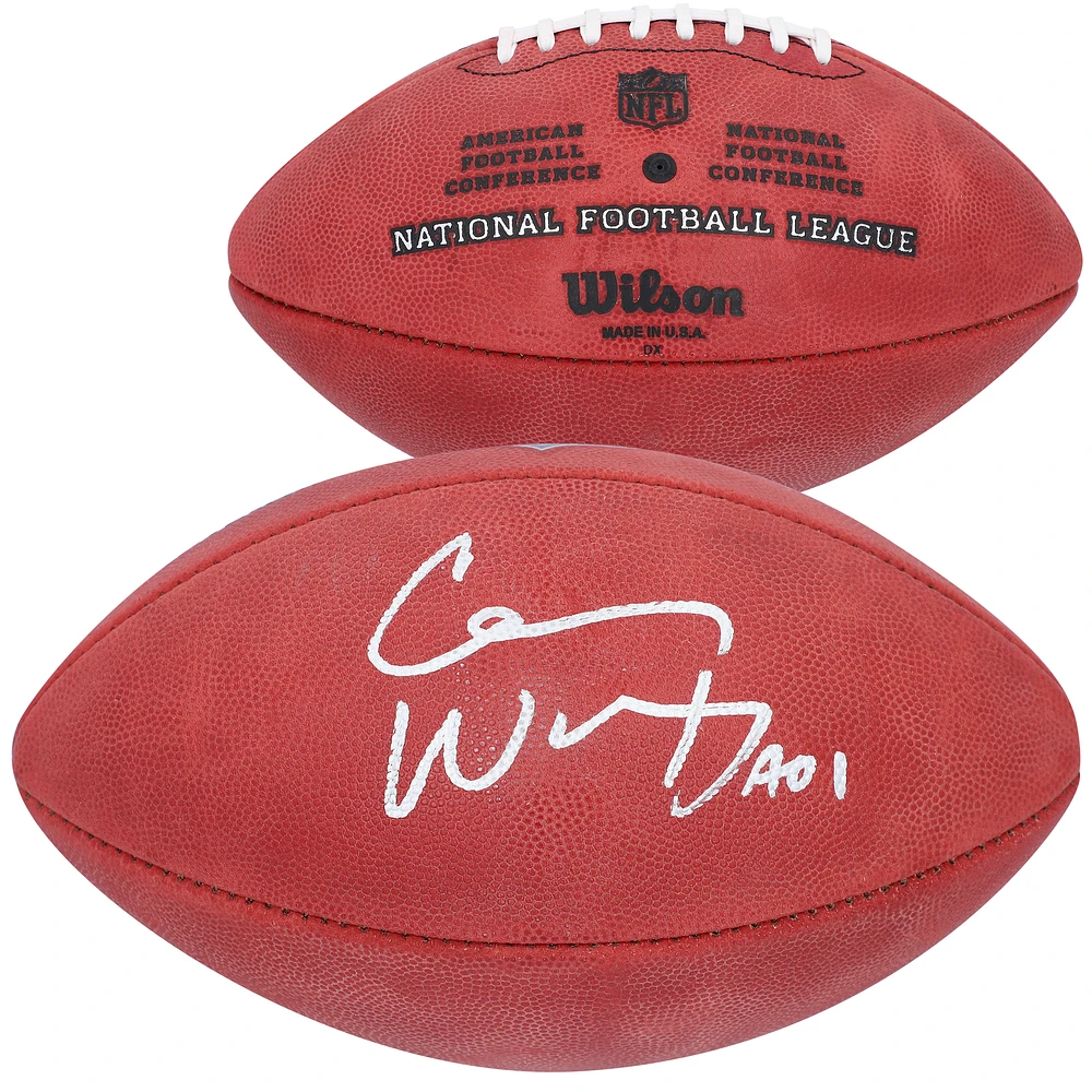 Carson Wentz Philadelphia Eagles Autographed Wilson Duke Full Color Pro Football