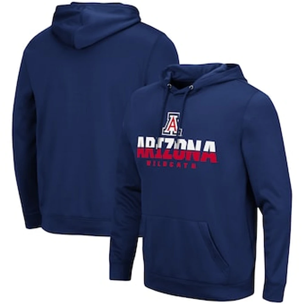 Men's Colosseum Navy Arizona Wildcats Lantern Pullover Hoodie