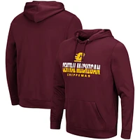 Men's Colosseum Maroon Cent. Michigan Chippewas Lantern Pullover Hoodie