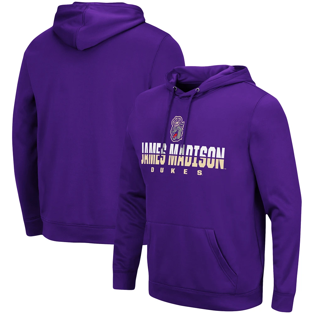 Men's Colosseum Purple James Madison Dukes Lantern Pullover Hoodie