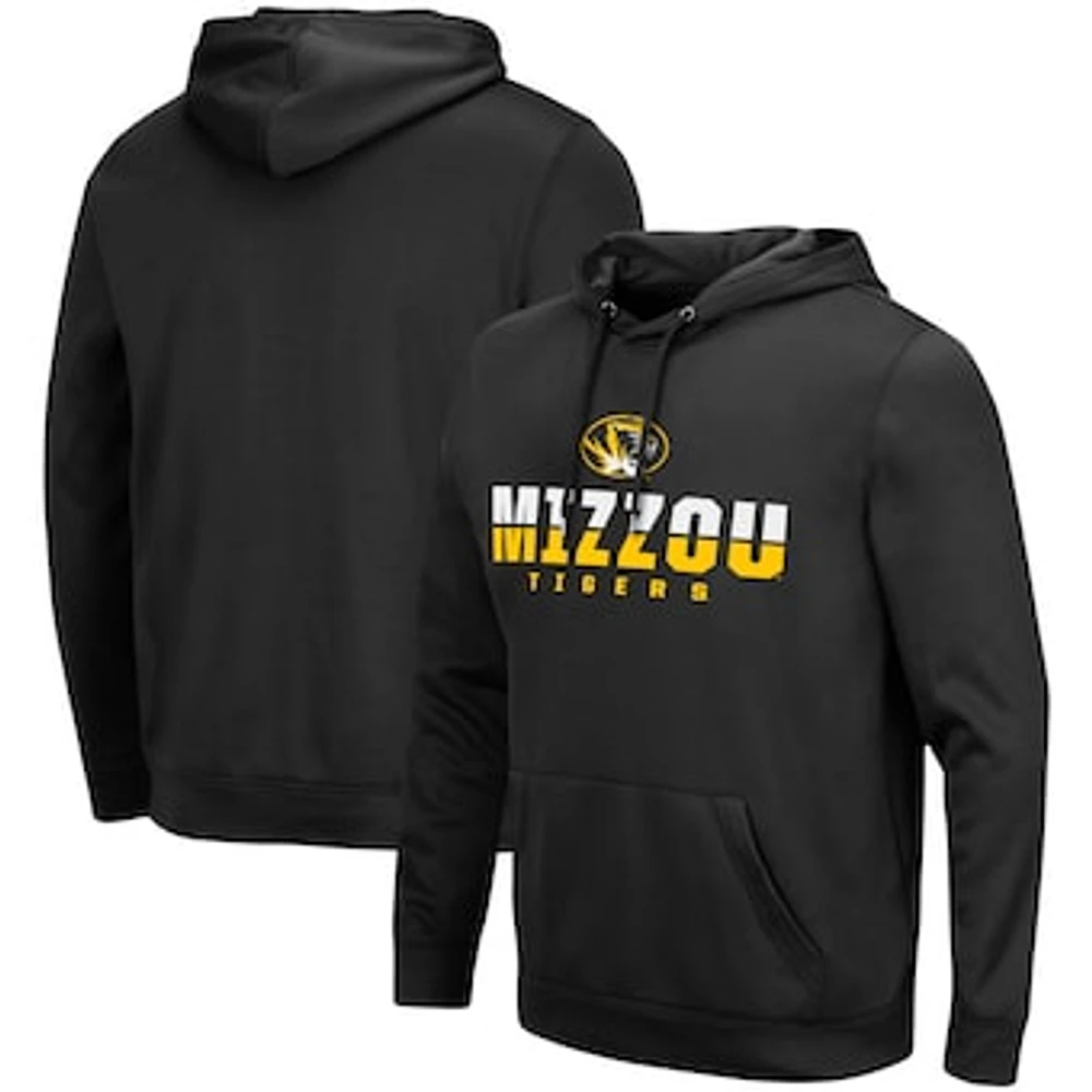 Men's Colosseum Black Missouri Tigers Lantern Pullover Hoodie