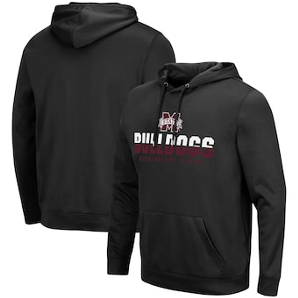 Men's Colosseum Black Mississippi State Bulldogs Lantern Pullover Hoodie