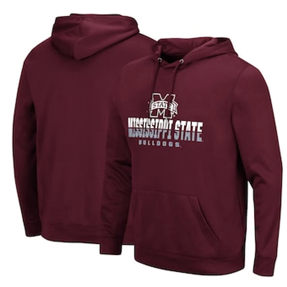 Men's Colosseum Maroon Mississippi State Bulldogs Lantern Pullover Hoodie