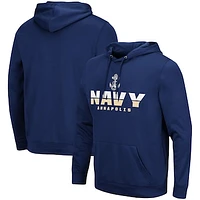 Men's Colosseum Navy Midshipmen Lantern Pullover Hoodie