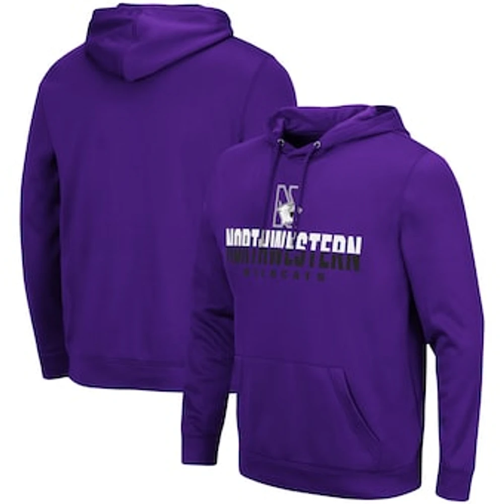 Men's Colosseum Purple Northwestern Wildcats Lantern Pullover Hoodie