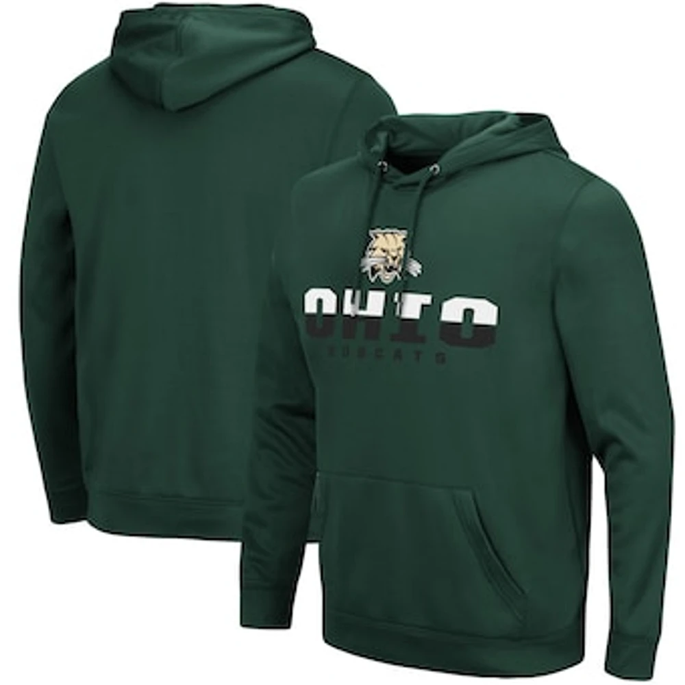 Men's Colosseum Green Ohio Bobcats Lantern Pullover Hoodie