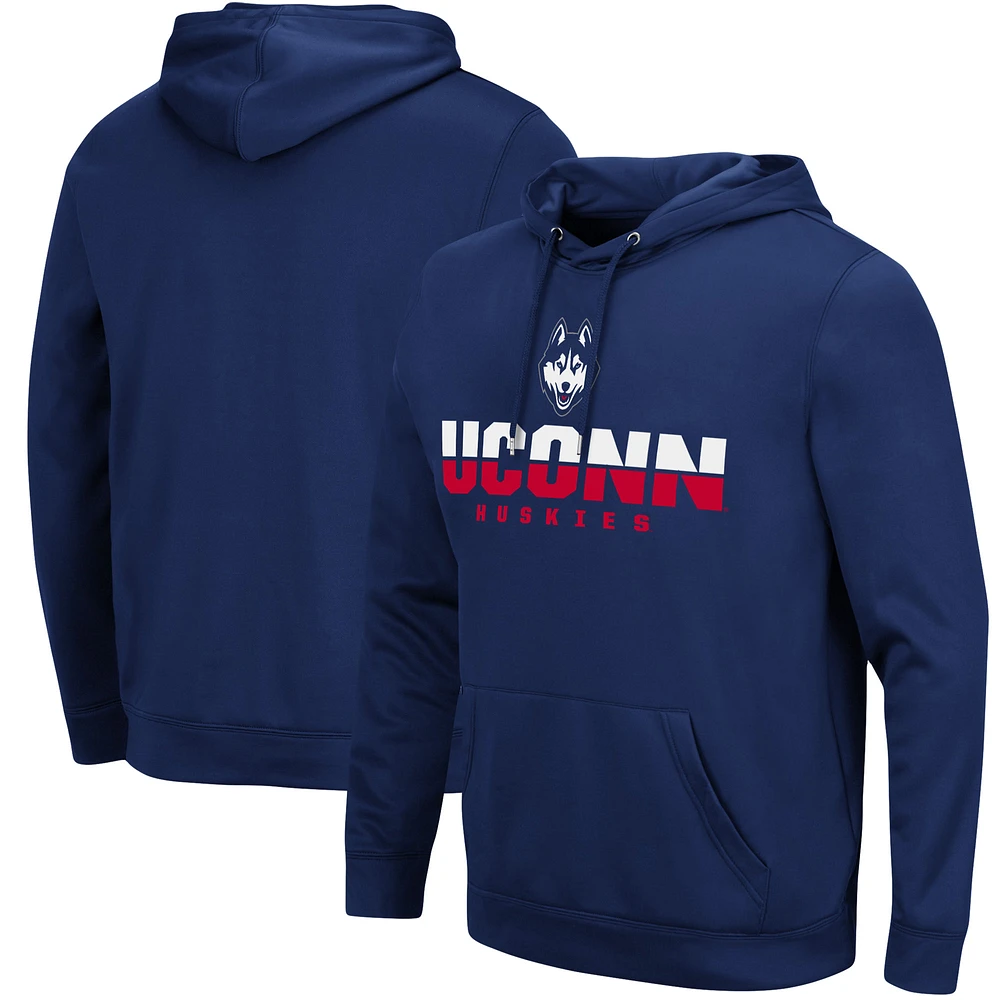 Men's Colosseum Navy UConn Huskies Lantern Pullover Hoodie