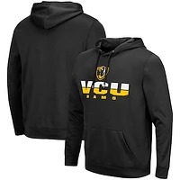 Men's Colosseum Black VCU Rams Lantern Pullover Hoodie