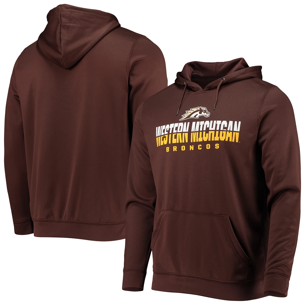 Men's Colosseum Brown Western Michigan Broncos Lantern Pullover Hoodie