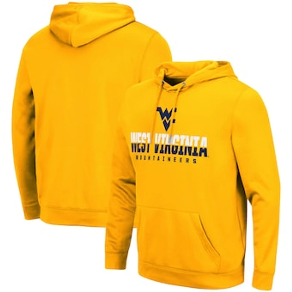 Men's Colosseum Gold West Virginia Mountaineers Lantern Pullover Hoodie