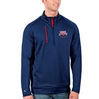 Men's Antigua Royal/Red USA Swimming Generation Half-Zip Pullover Jacket