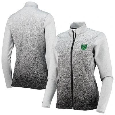 Women's Antigua White/Black Austin FC Guide Full-Zip Jacket