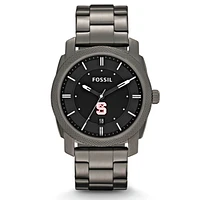 Fossil NC State Wolfpack Machine Smoke Stainless Steel Watch
