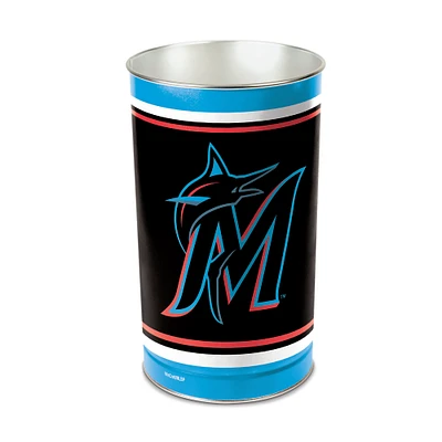 WinCraft Miami Marlins 15'' Tapered Wastebasket