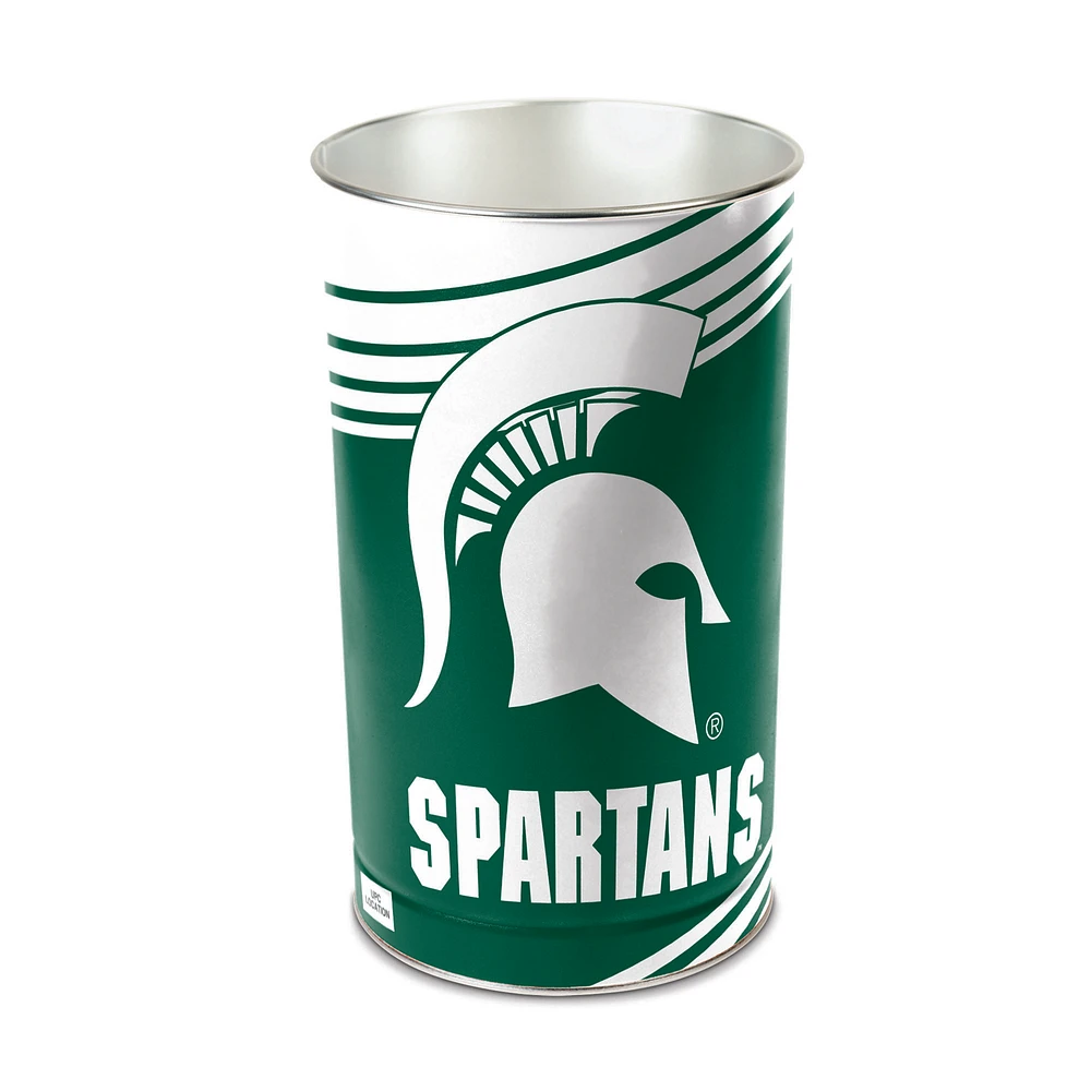 WinCraft Michigan State Spartans 15'' Tapered Wastebasket