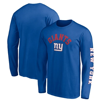 Men's Fanatics Royal New York Giants Big & Tall City Long Sleeve T-Shirt