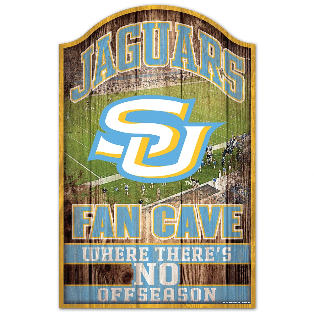 WinCraft Southern University Jaguars 11'' x 17'' Logo Wood Sign