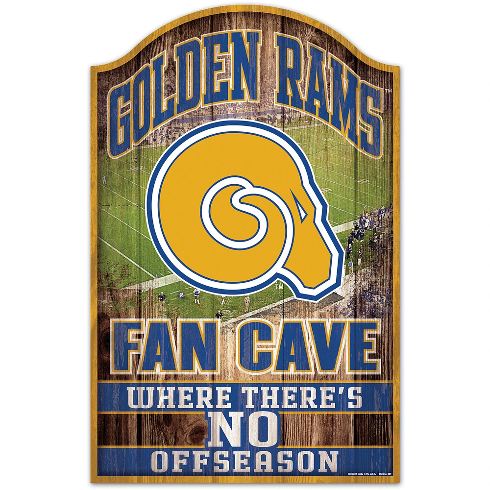 WinCraft Albany State Golden Rams 11'' x 17'' Logo Wood Sign