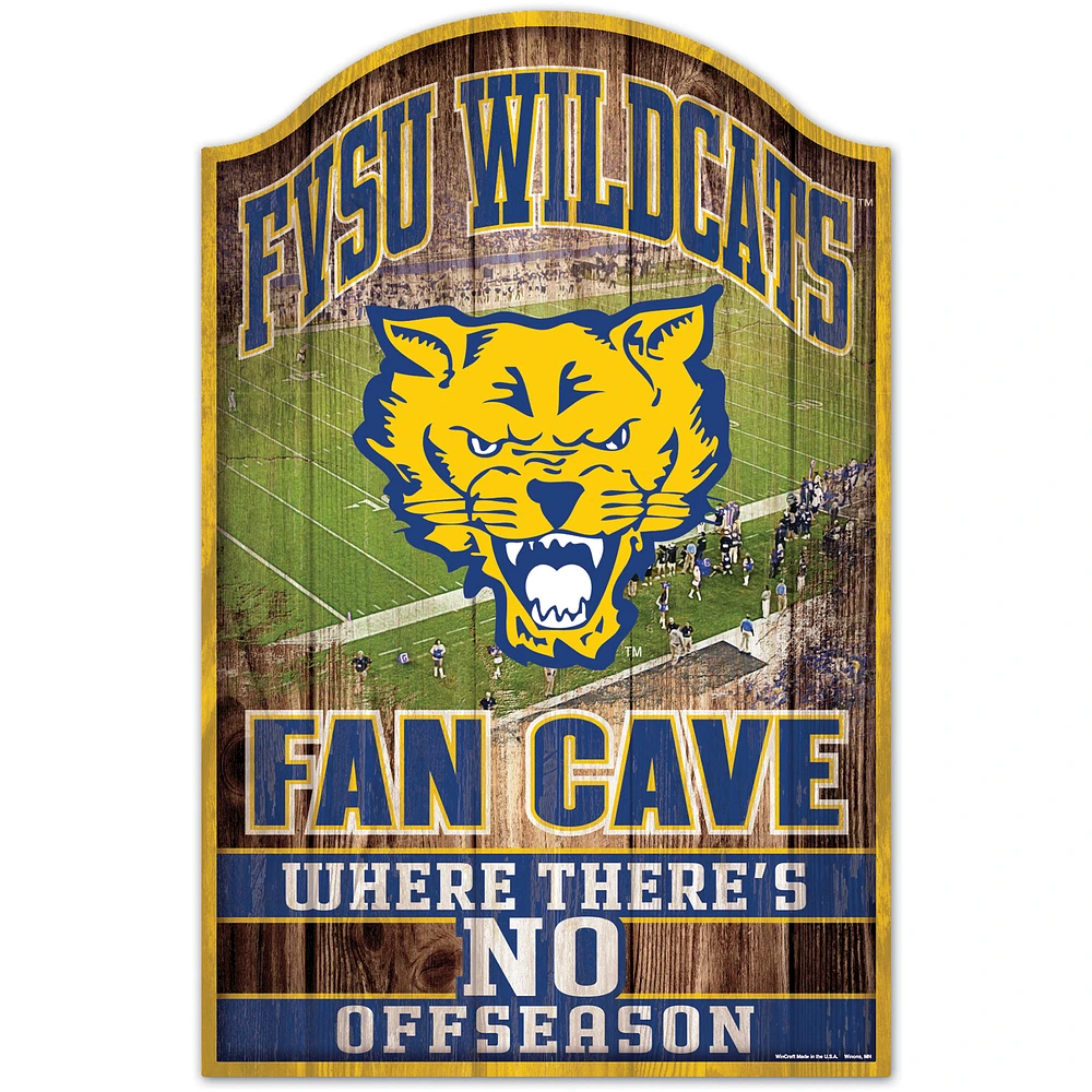 WinCraft Fort Valley State Wildcats 11'' x 17'' Logo Wood Sign