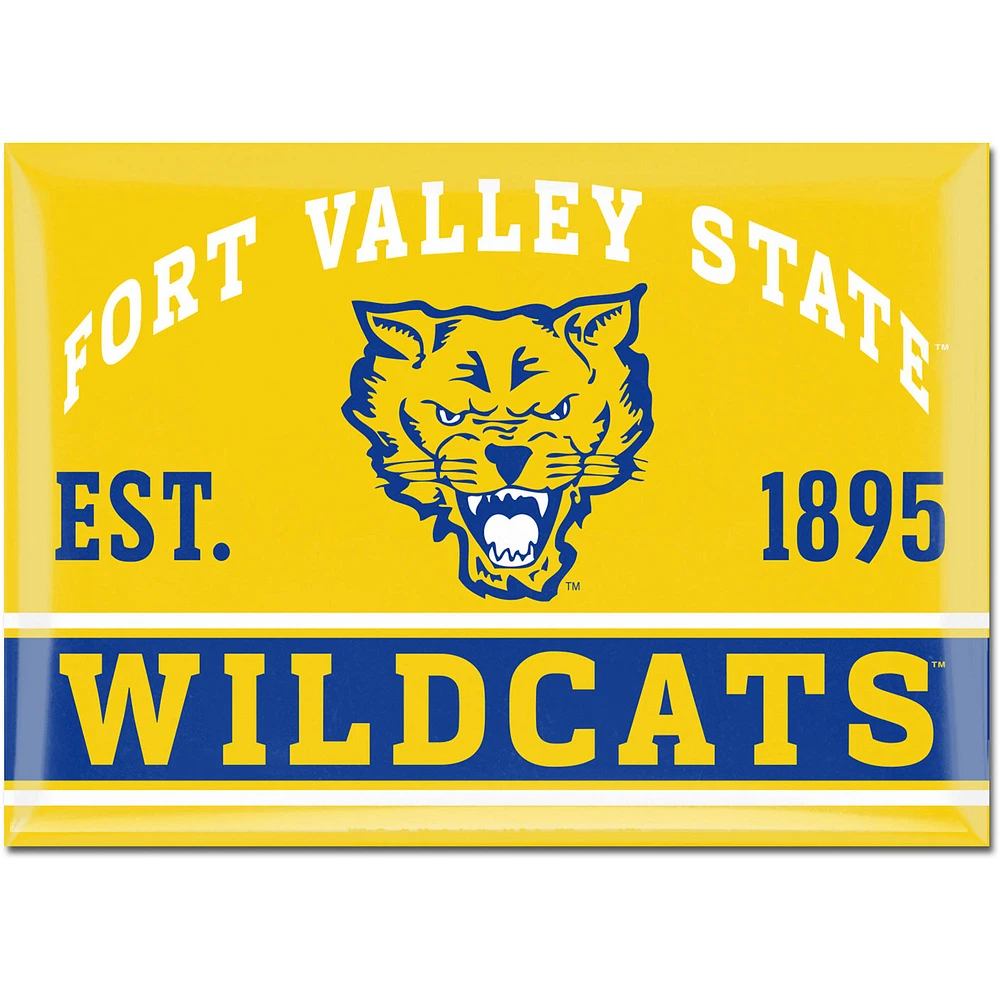 WinCraft Fort Valley State Wildcats 2.5'' x 3.5'' Fridge Magnet