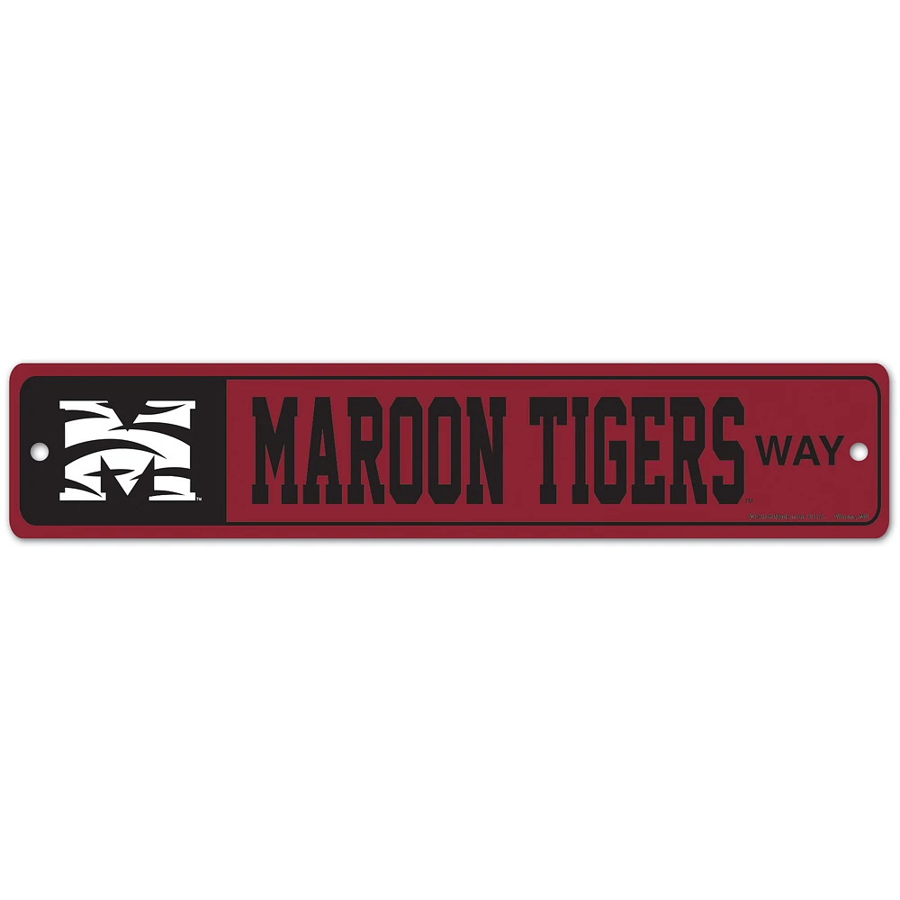 WinCraft Morehouse Maroon Tigers 3.75'' x 19'' Street Sign