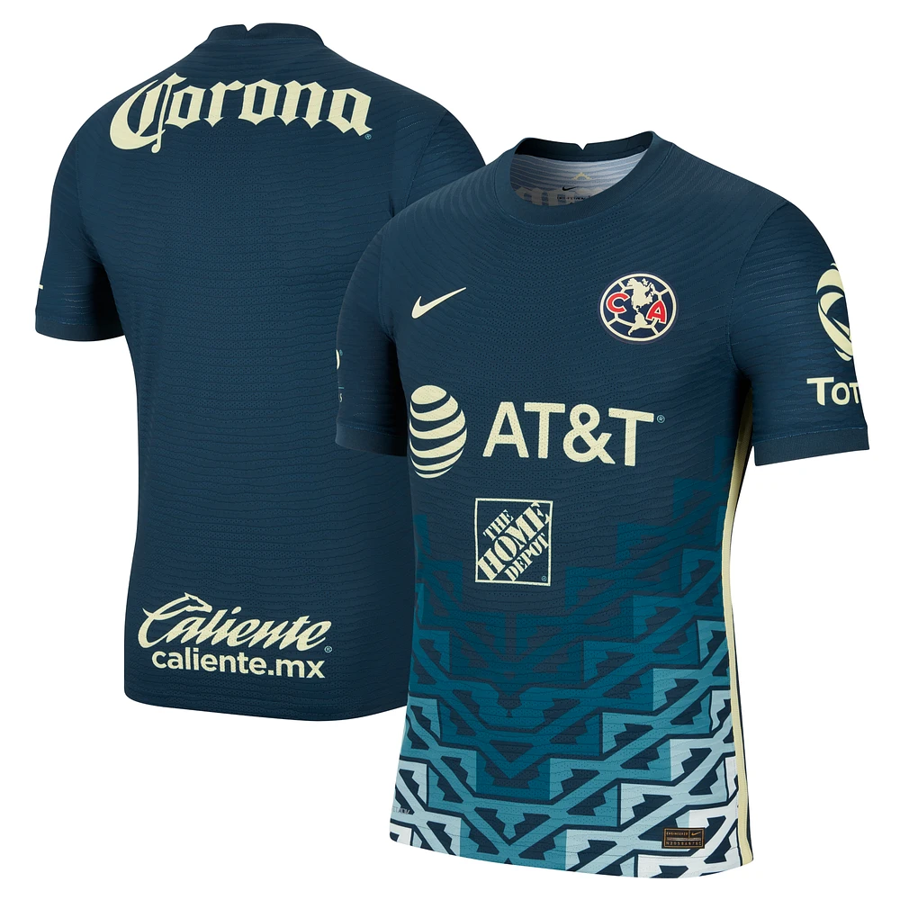 Men's Nike Navy Club America 2021/22 Away Vapor Match Authentic Jersey