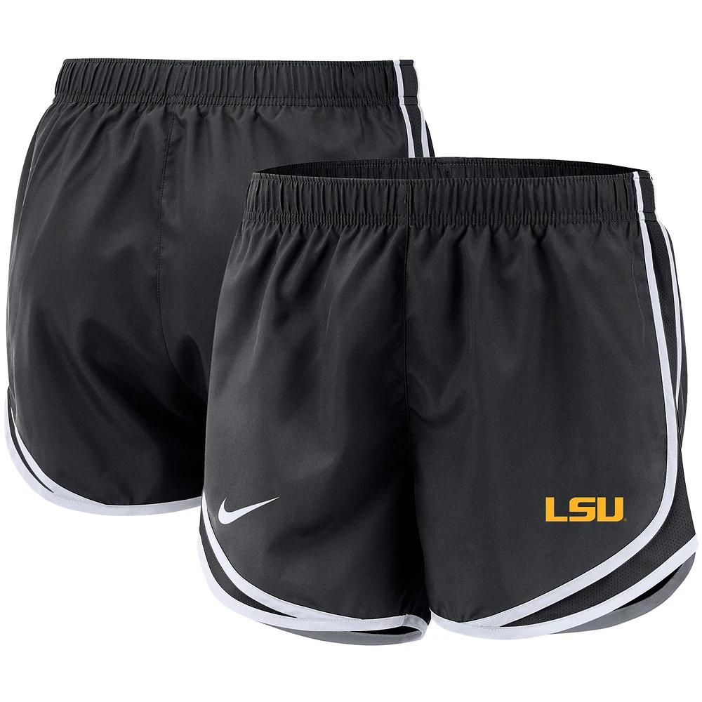 Women's Nike Black LSU Tigers Team Tempo Performance Shorts