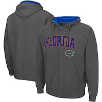 Men's Colosseum Florida Gators Arch & Logo 3.0 Full-Zip Hoodie