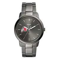Men's Fossil Utah Utes The Minimalist Three-Hand Smoke Watch