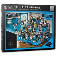 Carolina Panthers Purebred Fans 18'' x 24'' A Real Nailbiter 500-Piece Puzzle
