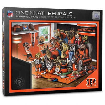 Cincinnati Bengals Purebred Fans 18'' x 24'' A Real Nailbiter 500-Piece Puzzle