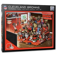 Cleveland Browns Purebred Fans 18'' x 24'' A Real Nailbiter 500-Piece Puzzle