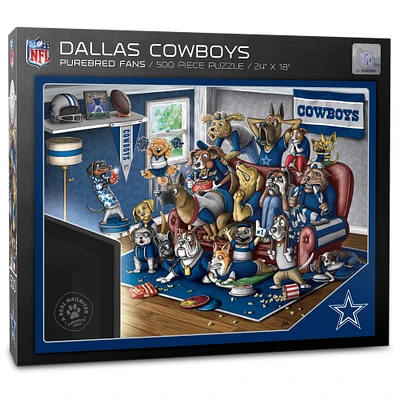 Dallas Cowboys Purebred Fans 18'' x 24'' A Real Nailbiter 500-Piece Puzzle
