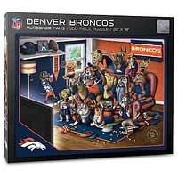 Denver Broncos Purebred Fans 18'' x 24'' A Real Nailbiter 500-Piece Puzzle