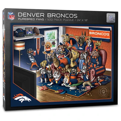 Denver Broncos Purebred Fans 18'' x 24'' A Real Nailbiter 500-Piece Puzzle