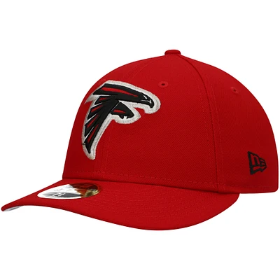 Men's New Era Red Atlanta Falcons Omaha Low Profile 59FIFTY Fitted Hat