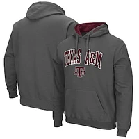 Men's Colosseum Charcoal Texas A&M Aggies Arch & Logo 3.0 Pullover Hoodie